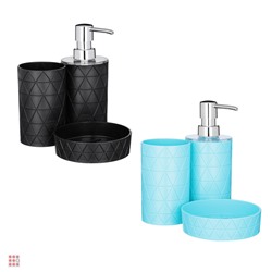 VETTA Набор для ванной "Прикосновение", 3 предмета, пластик, 2 дизайна