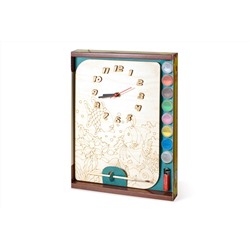 Часы с циферблатом под роспись "Рыбки" с красками арт.ДНИ122 /20