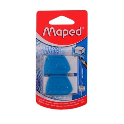 Maped. Ластик "Precision" жесткий, для точного стирания, в пластиковом футляре голубой, арт.112590