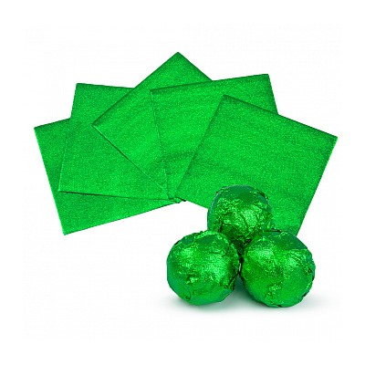 Обертка для конфет Зеленая 8*8 см, 100 шт.