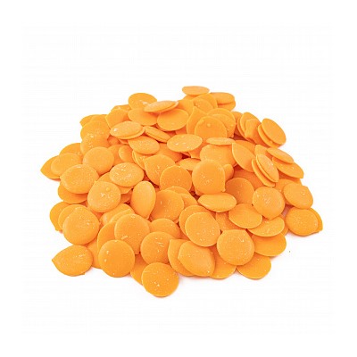 Глазурь шоколадная дропсы оранжевые "Апельсин" 250 г