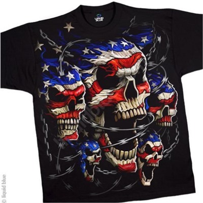 Футболка "Patriotic Skulls" (США)