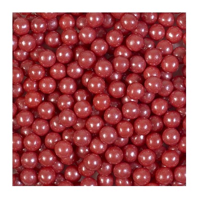 Сахарные шарики Красные перламутровые 7 мм, 50 гр