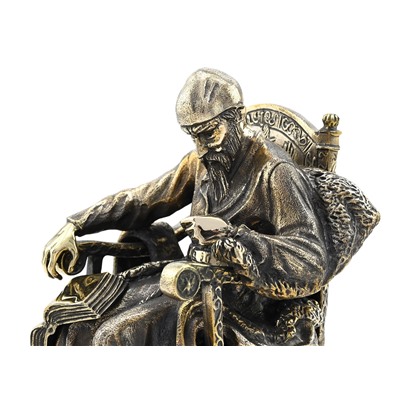 Статуэтка "Иван Грозный" из бронзы на подставке из креноида 120*120*200мм