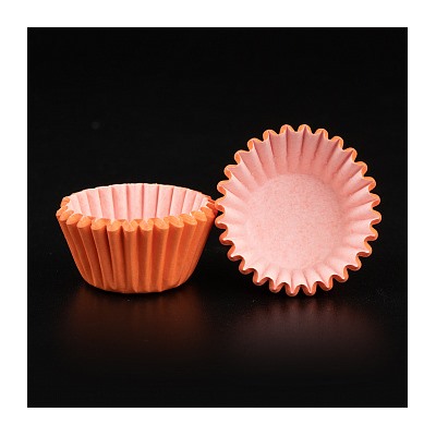 Капсулы бумажные для конфет Оранжевые 25*18 мм, 20-25 шт