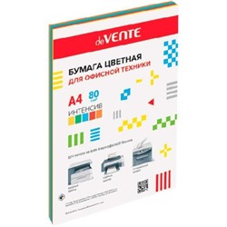 Бумага д/ксерокса цветная А4 20л  deVENTE 5цв. интенсив 80г/м2  2072231