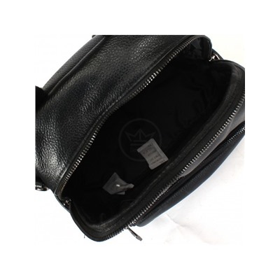 Рюкзак жен натуральная кожа OPI-8022,  1отд,  4внутр+4внеш/карм,  черный 238866