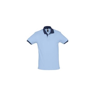 Рубашка поло Prince 190, голубая с темно-синим