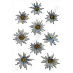 Головки цветов "Хризантема" 5 см (100 шт) SF-2090, серо-голубой №1