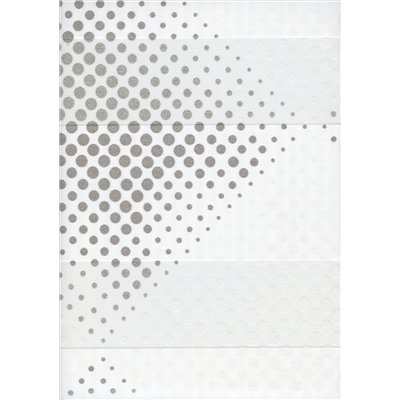 Рулонная штора мини "День-Ночь Сантайм Бола", белый, серебро  (df-200576-gr)
