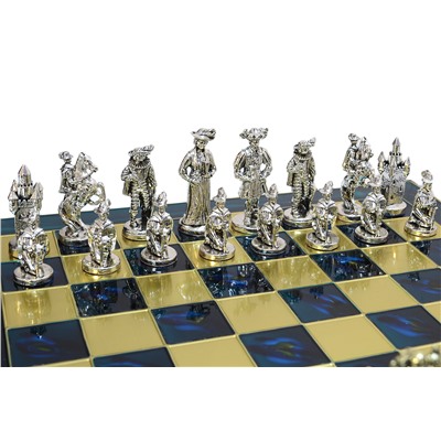 Шахматы с металлическими фигурами "Мария Стюарт" 450*450мм.