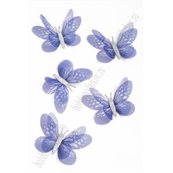 Бабочки шифоновые большие 6 см (10 шт) SF-4485, №14