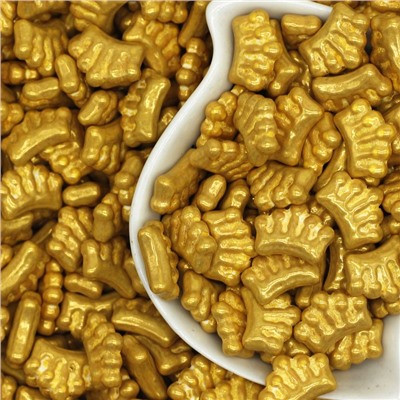 Посыпка кондитерская «Корона» Золото 1 кг