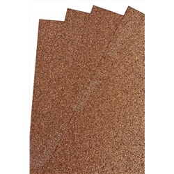 Фоамиран глиттерный 2 мм, 40*60 см Premium (10 листов) SF-3010, коричневый