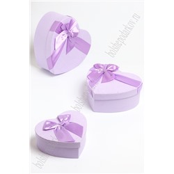Коробки сердечко 3 в 1, 22*20*9 см (SF-7153) фиолетовый
