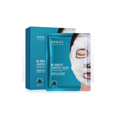 Кислородная тканевая маска для лица Images Bubbles Amino Acid Пузырьковая