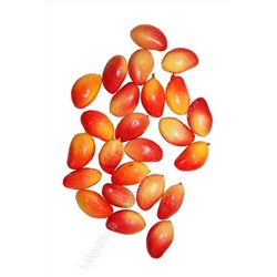 Муляж декоративный  манго красно-оранжевое маленькое(100 шт) SF-20