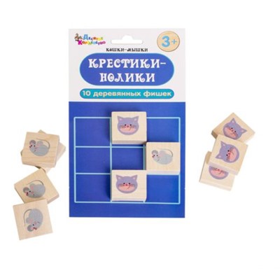 Игра настольная Крестики-нолики «Кошки-Мышки»