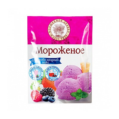 Смесь для мороженого Фруктово-ягодный микс "Волшебное дерево", 75 г