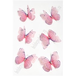 Бабочки шифоновые средние 4,5 см (10 шт) SF-4483, №24