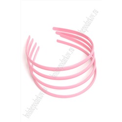 Ободки для волос 0,8 см пластиковые (20 шт) SF-452, розовый