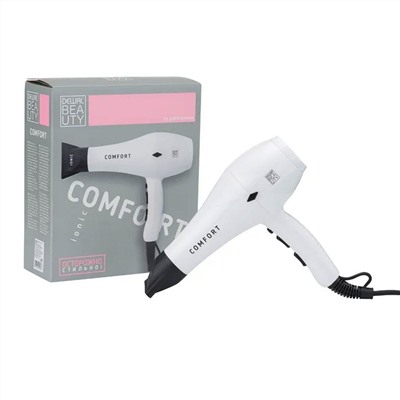 Dewal Beauty Фен для волос / Comfort White HD1004-White, 2200 Вт, белый