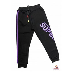 Спортивные штаны №6 (фиолетовые лампасы)
