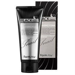 Пенка для умывания FarmStay Black Snail Deep Cleansing Foam 180ml с муцином черной улитки