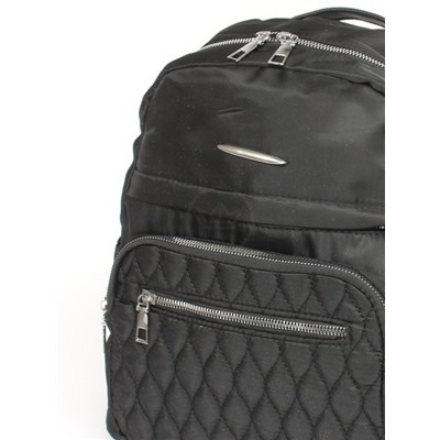 Рюкзак жен текстиль Migo-614,  1отд,  3внут+6внеш/ карм,  черный 256155