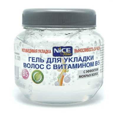 Гель"NICE" 250ml эф.мокр.волос (бел.) банка