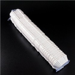 Капсулы для конфет белые квадратные 43*43 мм, h 24 мм, 1000 шт.