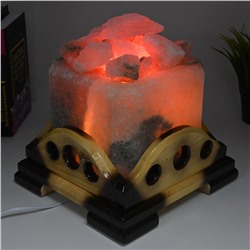 Солевая лампа "Камин" 260*260*230мм 10-14кг, свечение красное.