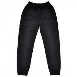 Брюки-джоггеры мужские с накладными карманами "Fazo-R" (черный)
