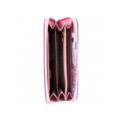 Портмоне женское Premier-S-4 н/к,  3 отд,  9 карм,  ручка-петля,  розовый флотер (331)  198904