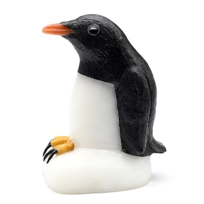 Пингвин  из кварцита (ручная работа) 70*50*95мм