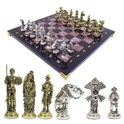 Шахматы подарочные с металлическими фигурами "Дон Кихот", 350*350мм