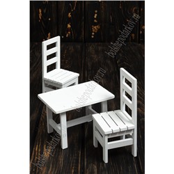 Декор "Стол и стулья" SF-4391, белый