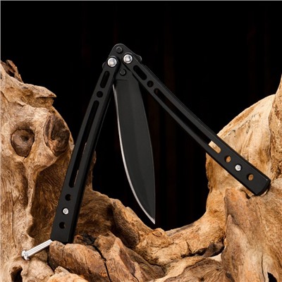Нож-бабочка "Силуэт" сталь - 420, рукоять - сталь, 20 см
