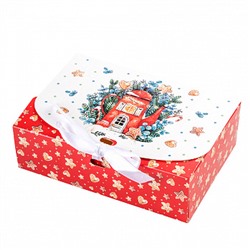 Коробка для сладостей "Уютное рождество", 16*11*5 см