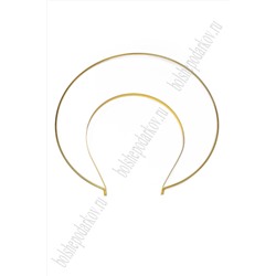 Ободок двойной для волос №2 (SF-7495) золото