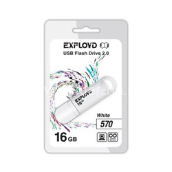 USB Flash 16GB Exployd (570) белый