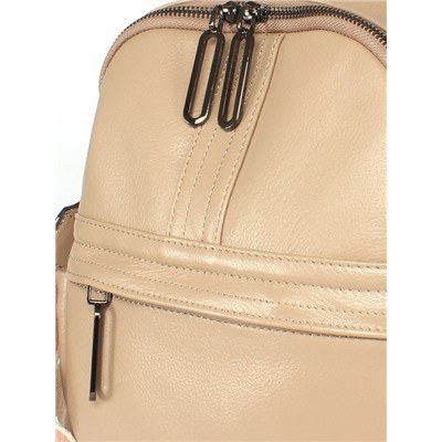 Рюкзак жен натуральная кожа GU 2066-691,  1отд,  3внут+4внеш карм,  бежевый 254757
