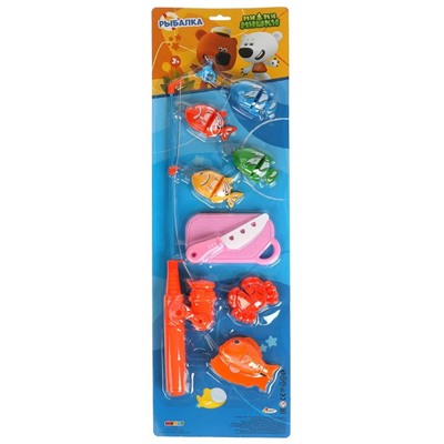 Игровой набор «Ми-ми-мишки. Рыбалка» с разделочной доской и пластмассовым ножем.