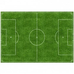 Футбольное поле, картинка на вафельной бумаге 20*30 см
