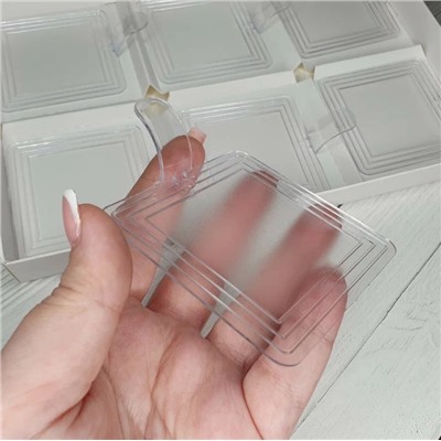 Подложка пластиковая квадратная с держателем (цвет Прозрачный)