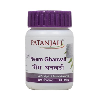 NEEM GHANVATI, Patanjali (НИМ ГАНВАТИ, для очищения крови, Патанджали), 60 таб.