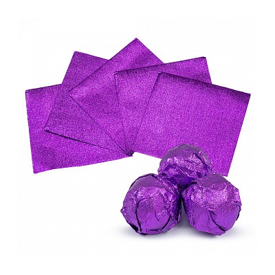Обертка для конфет Фиолетовая 8*8 см, 100 шт.