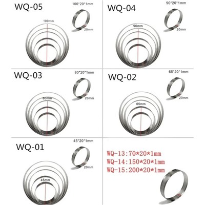 Кольцо для выпечки перфорированное d=8 см, h=2 см