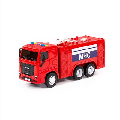 323160 Полесье МАЗ, автомобиль-пожарный инерционный (со светом и звуком) (в коробке)