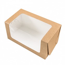 Коробка Крафт с окном 20*11*10 см
